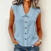 Tricô 2026 Moda Gola de TV Novo Estilo Camisola Amazon Cor Sólida Top Feminino Botão Verão Comércio Exterior Europeu e Americano Roupas Femininas