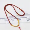 Colgante de Jade con Cuerda Tejida a Mano para Bebé Cordón para Colgante Cuerda de Collar Cuerda para Colgar en el Cuello para Hombres y Mujeres Ajustable