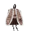 2026 Mochila Vintage Nueva Estilo Universitario Patrón de Cachorro Versátil Pequeña Bolsa Escolar para Niñas Mochila de Jardín de Infancia