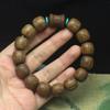 Pulsera de cuentas viejas de madera de agarwood chino de 15 mm seis palabras texto de material viejo para jugar adornos de mano para hombres y mujeres cuentas de rosario