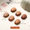 Productos semiacabados tallados en madera maciza natural, cadenas para teléfonos móviles, collares, accesorios para joyería DIY, artesanías culturales creativas, cuentas espaciadoras y artículos decorativos