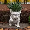 Maceta Creativa de Bulldog Francés Gruñón Más Vendida Nueva Transfronteriza de Amazon Adorno de Bulldog