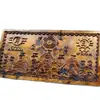 Adorno de Madera de Azufaifo Golpeada por el Rayo de la Ciudad Shanhai, Placa de Madera con Relieve Largo, Tallado Fino por una Sola Cara con Marcas de Rayo, Mapa Completo de la Ciudad Shanhai, Puramente Hecho a Mano