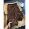 Calça Casual Estampada de Veludo Cotelê High Street Americana Estilo Old Money Calça Esportiva Casual Masculina