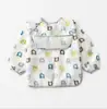Paraguas niños impermeable babero manga larga mameluco impermeable bebé tafetán de poliéster para bebé ropa de comedor impermeable al por mayor