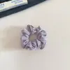 Scrunchie de Punto Canalé Sencillo Estilo Coreano Colorido para el Viaje Diario, Goma de Pelo Versátil para Cola de Caballo Baja, Accesorio para Moño