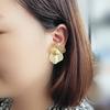 Spring Hollow Pétalos Grandes Forma de Camelia Nicho Personalidad Temperamento Único Aretes de Celebridad Aretes para Mujer