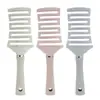 Peine para peinar cabello largo de mujer, peine para la parte superior alta del cráneo esponjoso, peine hueco de doble uso para seco y húmedo, peine de costillas, peine masajeador, venta al por mayor