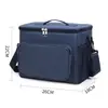 Bolsa de Almuerzo Transfronteriza Gran Capacidad Cuadrada Bolsa de Hielo Portátil de Mano Bolsa de Picnic Portátil Se Puede Cruzar Cuerpo Caja Aislada Caja de Almuerzo Bolsa Aislada