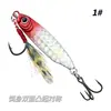 Placa de Hierro de Largo Alcance Plomo Peces Señuelo Azul Cuchillo Señuelo Escama de Pez Placa de Hierro Plomo Peces Peso de 7-25g Pesca en Barco Marino para Pez Mandarín