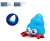 Lámpara de Agua Animal Popular Sensible al Tacto Transfronteriza Juguete para Baño Flotante Brillante de Tortuga Tiburón para Juego de Agua de Bebé