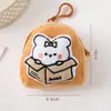 Porta-moedas Capivara Personalizado Desenho Animado Fofo Bolsa de Armazenamento Infantil Bolsa Pequena de Pelúcia Mini Carteira Atacado
