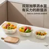 Juego de 6 Piezas Cesta Escurridora Doble Capa Engrosada para Cocina Casera Lavabo Filtro de Agua para Frutas y Verduras de Grado Alimenticio Cesta de Almacenamiento Alto Valor Estético