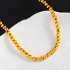 Método Antiguo Arena Oro Oro Triturado Cubos de Oro Color Duradero Collar Regalo de San Valentín para Novia Accesorios de Collar para Clavícula