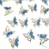 Colgante de Flor de Mariposa Colorida Fantasía Material para Manualidades con Cuentas Pulsera Collar Pendientes Joyería Accesorios de Cuentas Sueltas