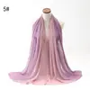 Novo Lenço Versátil de Chiffon com Pérolas em Gradiente Lenço de Minoria Étnica Lenço de Cabeça Africano Malásia Indonésia