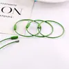 Llavero Colgante Color Caramelo de Metal Fuente de Fábrica Decoración Accesorios DIY Anillo de Alambre de Acero Recubierto de Goma Colorido Acero Inoxidable