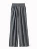 Toque Suave Calor Calças Longas de Lã Calças Retas 100% Lã para Mulheres Estilo Novo de Primavera Amigáveis à Pele Cintura Alta Calças de Perna Larga com Caimento