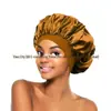 Comércio Exterior Transfronteiriço Lenço de Cabeça de Aba Larga Alta Elasticidade Touca de Beleza Touca de Banho Touca para Cuidado com o Cabelo Touca de Dormir de Cetim Feminina em Estoque
