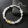 Pulsera de Piedra de Galo Plata y Negro Estilo Coreano Lujo Ligero Nicho para Mujer, Regalo Minimalista de Moda para Mejor Amiga, Pulsera Antiestática de Perlas para Mujer