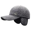 Sombrero para Hombre Invierno Mediana Edad y Anciano Cálido a Cuadros Gorra de Béisbol Anciano Abuelo Otoño e Invierno Protección para los Oídos Anciano Gorro de Algodón
