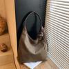 Bolsa Feminina de Grande Capacidade 2025 Nova Moda Outono e Inverno Retro Bolsa Tote para o Dia a Dia Bolsa de Ombro de Alta Qualidade