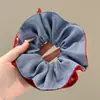 Pañuelo Cuadrado Pequeño Floral para el Cabello, Cuerda para el Cabello Estilo Girly, Goma para el Cabello de Chica Dulce, Nuevo Estilo 2025 Accesorio para el Cabello, Estilo Perezoso