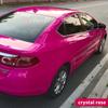 Película Crystal super brilhante vermelho rosa para mudança de cor de carro modificação de veículo película de mudança de cor de pintura de corpo inteiro atacado preço original