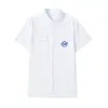 Traje de uniforme escolar de Taiwan com uniforme jk acoplado para alunos do ensino fundamental, camisa branca, alunos do ensino médio (júnior e sênior), foto de formatura da faculdade, uniforme de aula de verão