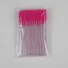 Varilla de Cristal Transfronteriza Cepillo de Silicona para Pestañas Cepillo para Cejas Polvo de Cebolla Maquillaje Mini Cepillo Pequeño Peine de Silicona Colorido para Pestañas