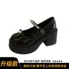 Zapatos retro estilo francés Mary Jane para mujer, nueva colección primavera/otoño 2026, con plataforma gruesa, tacón grueso, perfectos con faldas, tacones altos estilo JK, zapatos de vestir