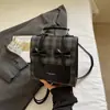Mochila Coreana con Lazo para Mujer, Nueva Mochila Elegante Estilo Universitario para Chica, Bolso Cruzado de Hombro Texturizado para Mujer