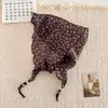 Lenço Triangular Floral Estilo Suave Novo Primavera/Verão 2026, Lenço Decorativo de Pescoço Estilo Suave Floral Amplificador de Atmosfera