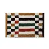Alfombra de Piso a Cuadros Acolchada Transfronteriza para Baño del Hogar, Alfombra de Piso de Terciopelo Absorbente de Agua, Felpudo Antideslizante para Mesita de Noche