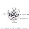 Cuentas Espaciadoras de Plata Pura S999 Cabeza de León Pixiu Unicornio Estilo Vintage Tíbet Accesorios de Cuentas Sueltas para Ensartar Pulseras DIY