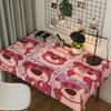 Toalha de Mesa Infantil Desenho Ursinho Dormitório Estudantil Mesa de Estudo Pano de Mesa Decorativo Não Lavável Mesa de Centro