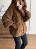 Chaqueta Acolchada de Algodón Estilo Nuevo 2026 para Mujer, Chaqueta Corta de Algodón Holgada para Invierno con Cuello Alto, Talla Pequeña, Chaqueta Exterior Gruesa de Algodón, Versión Coreana de Moda