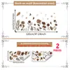 Múltiples Tipos de Pegatinas de Pared Florales de Mariposa en Acuarela, Pegatinas para Rodapiés, Decoración de Pared de Fondo para Sala de Estar, Dormitorio, Hogar, Pegatinas de Pared Autoadhesivas