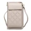 Nova Bolsa para Celular 2024 Feminina Transversal Estilo Coreano Simples Versátil PU Ombro Único Bolsa para Celular Mini Carteira de Moedas para Pescoço