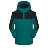 Outono e inverno forrado de lã jaqueta logotipo personalizado roupas de trabalho à prova de vento à prova d'água quebra-vento bordado ao ar livre pedal de montanha roupas impressas imagem impressa