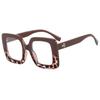 Espejo plano transfronterizo Marco estilo europeo y americano color jalea Color Maillard Gafas anti luz azul se pueden equipar con gafas de proximidad