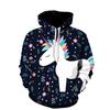 Moda Europea y Americana Primavera y Otoño Estampado Digital 3D Serie Caballo Doble Sudadera con Capucha Casual Fabricante Venta al por Mayor Impresión 3D
