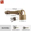 Chengyu Cerradura antigua estilo chino hebilla vintage de cobre puro pestillo de puerta cerradura de puerta puerta puerta pestillo de puerta de gabinete cobre perno engrosado