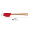 Conjunto de Silicone para Assar de Sete Peças Cabo de Madeira Raspador Pincel de Óleo Resistente a Altas Temperaturas Grau Alimentício Ferramentas de Cozinha Fábrica Suporta Personalização