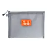 Bolsa para bolígrafos de estudiante de malla de nailon transparente, bolsa para asignaturas con cremallera, bolsa para información de exámenes, bolsa de almacenamiento, bolsa de oficina, bolsa para documentos