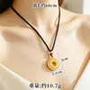 Nuevo Collar Colgante de Espiga de Trigo Hueca Chapado en Oro de Alta Calidad para Mujer, Oro de Imitación, Color Duradero, Joyería con Colgante Chapado en Cobre Dorado