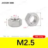 Tuercas hexagonales externas de acero inoxidable 304 M1.6~M30 en stock Tuercas hexagonales estándar alemán Din934 Venta al por mayor de fábrica