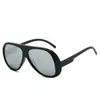 Nuevas Gafas de Sol de Moda Europea y Americana con Montura Grande, A prueba de Viento para Ciclismo al Aire Libre, Ins Personalizadas, Espejo de Sapo, Anti Luz Azul, Espejo Plano