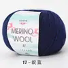 Hilo de Lana Pura Peinada Fino Bola de Hilo de Lana Fina Hermosa 50g Grosor Medio Crochet a Mano DIY Suéter Bufanda Tejida