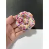 Tela de Microfibra Estampada Elegante de 6.6cm Flor Camelia Flor Pequeña Fragante Joyería Flor para Zapato Broche de Solapa Pinza para el Cabello Broche